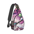 thumbnail image 2 of Invader Zim Sling Bag Crossbody Backpack Chest Bags Diagonally Travel Daypack For Women Men Adults Teen, 2 of 8