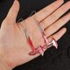 thumbnail image 4 of Pendientes de cuchillo para mujer, con estampado de sangre, cuchillo gótico, pendientes colgantes, hacha de tijera, pendientes de Halloween para hombres, 4 of 5
