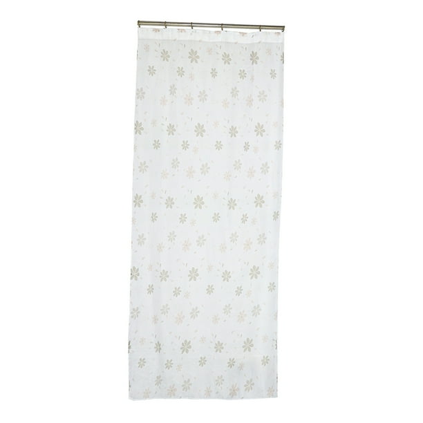 100x250cm Cortinas de Ventana Panel Gasa Apagón Patrón de Hoja Habitación café Sunnimix Cortina de gasa