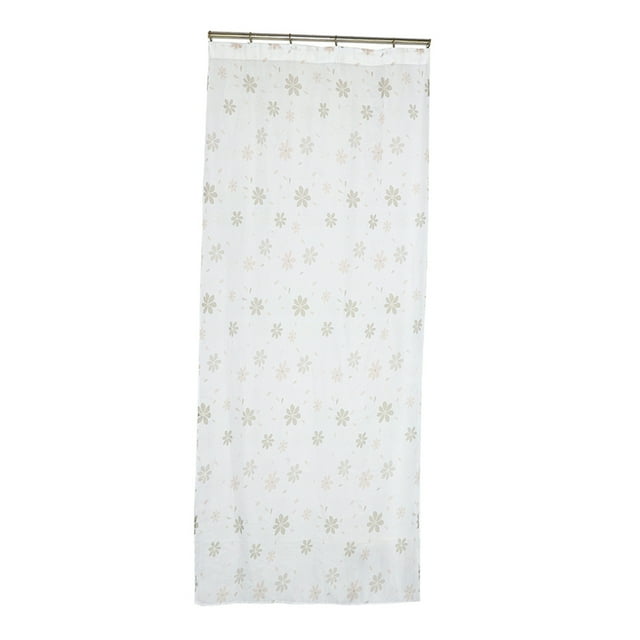 100x250cm Cortinas de Ventana Panel Gasa Apagón Patrón de Hoja Habitación café Sunnimix Cortina de gasa