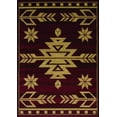 thumbnail image 2 of 63" x 86" Brown Polypropylene Area Rug, 2 of 9
