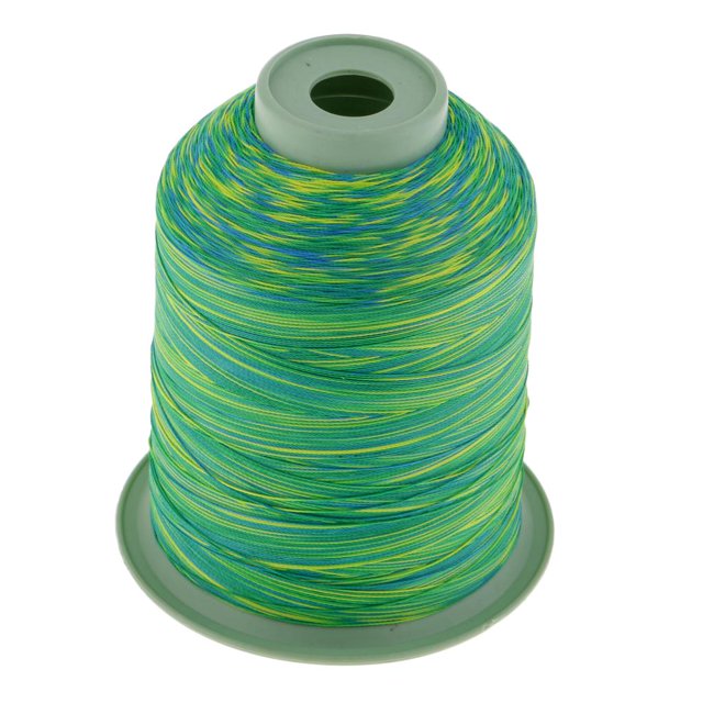 Caña de pescar Hilo de construcción Color degradado Nylon Twist 1500m Línea fija de guía Verde kusrkot Línea de envoltura de la barra de pesca
