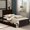 Espresso, variant on 2 Drawer Twin Platform Storage Bed In , Crafted With Solid Wood And For A Tranquil Bedroom Size Drawers Wheels, Construction From