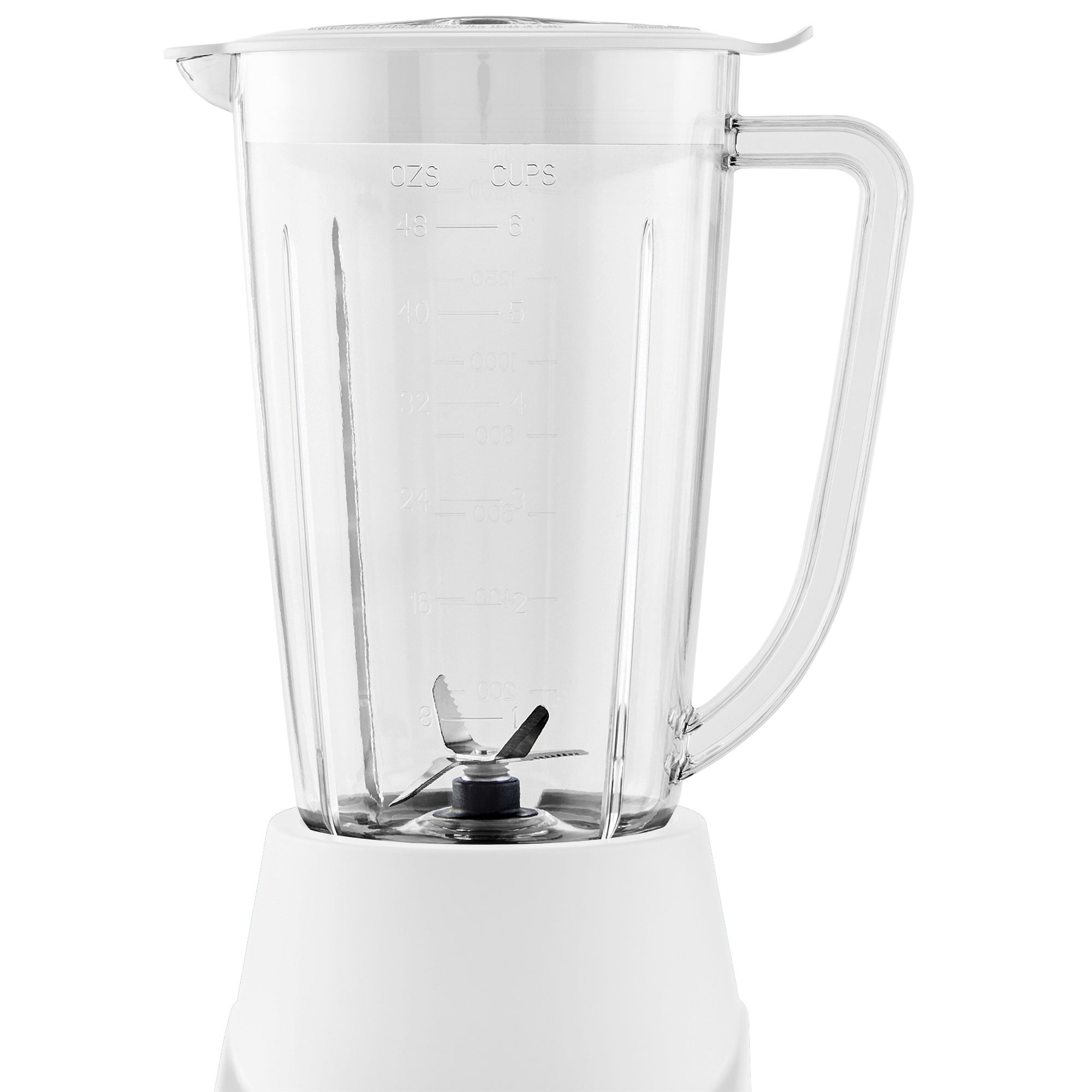 Mainstays 6 Speed Blender with 48 Ounce Jar with Stainless Steel Blade,White