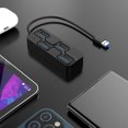 thumbnail image 4 of JShteea Adaptador USB 4 Puertos Estación Acoplamiento Concentrador USB para Ratón Teclado U Disco, 4 of 8