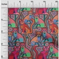 thumbnail image 2 of oneOone Cotton Cambric Light Red Fabric Abstracts Quilting Supplies Print Sewing Fabric By The Yard 42 Inch Wide, 2 of 5