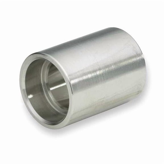 1-1/2 in Stainless Steel Socket Weld Coupling, Class 3000, 304L, Full Coupling