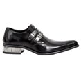 thumbnail image 2 of NEW ROCK M-2246-S14 NEWMAN SHOES Black Leather Buckle Steel Heel 45, 2 of 6