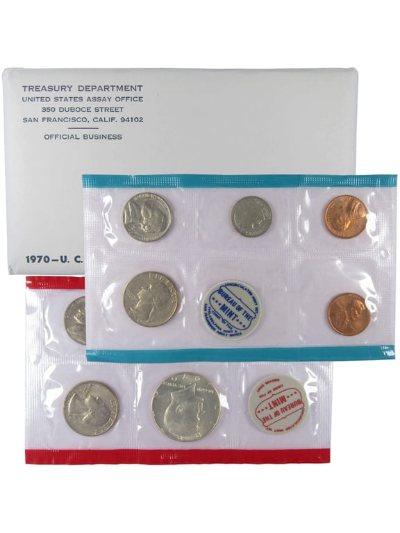 1970 Uncirculated Coin Set U.S Mint Original Government Packaging OGP