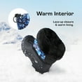 thumbnail image 3 of DREAM PAIRS Kids Boys Girls Waterproof Mid Calf Snow Boots Outdoor Insulated Winter Warm Duck Boots Black/Blue/White Size 3, 3 of 7