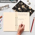 thumbnail image 5 of Haosy Gold Jellyfish and Flowers Notebooks 2 Pcs 1-subject Journal 60 Sheets A5 College Ruled Paper Detachable Ring 8.3"x5.7", 5 of 7