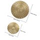 thumbnail image 2 of IDEANATEGRATE 1Jgo De Pared En Metal Dorado Con Circular Para Y, 2 of 6