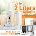 thumbnail image 6 of Food Processor Bowl, Cover and Pusher - Replacement Parts for NutriChef Multifunction Food Processor Model Number: NCFP8, 6 of 7