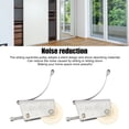thumbnail image 3 of Sliding Door Wardrobe Pulley with Anti Jump Design Rust Prevention, Lightweight for Bathroom Kitchen, 3 of 7