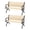 A, variant on 2PCS Miniature Park Chair Model Figurine For 1/12 Doll House Scene Setting Furniture Craft Model Project Decoration