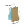 thumbnail image 2 of Unique Bargains 3.5' x 2' Blank Flash Cards with Rings Study Cards Index Cards Note Card Pre Hole Punched, Blue 300 Pack, 2 of 5