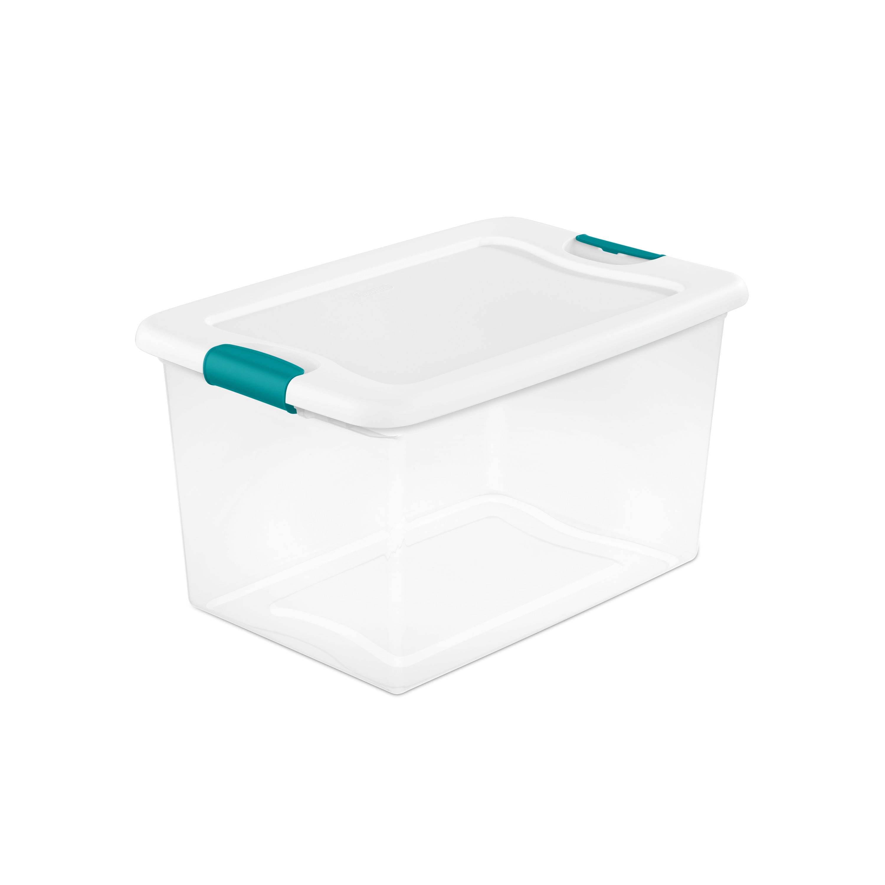8 PACK Storage Container Box Sterilite Plastic 58 Qt Clear Stackable Bin W/ Lid 