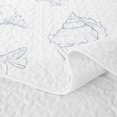 thumbnail image 5 of Manfei Cartoon Bow Bed Spread Queen,Calm Starfish Queen Coverlet Set,White,3pcs, 5 of 7