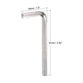 thumbnail image 2 of Uxcell 1/4" Hex Wrench, L Shaped CR-V Repairing Tool, 2 of 5