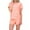 #054-Orange, variant on Censtreet Pajama Set for Women 2 Piece Loungewear Short Sleeve Tops and Shorts Set Soft Sleepwear
