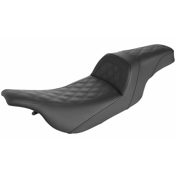 Saddlemen Slim Lattice Stitch Black Seat 1997-2007 Harley FLHT/FLTR (897-07-162)