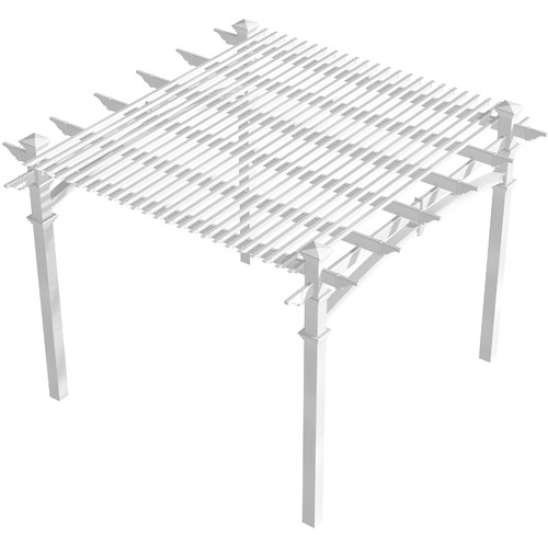 New England Arbors Additional 10' x 10' Pergola Shade Kit by New England Arbors