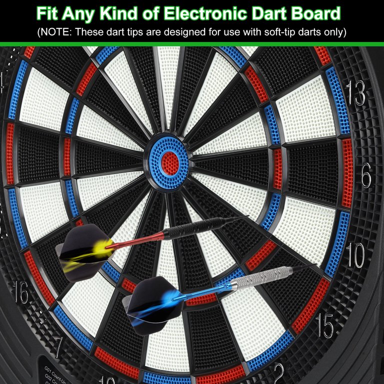 WIN.MAX Soft Tip Darts Set - 12 Darts (18g) With 100 Extra Tips, Flights, Protectors & Wrench