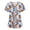 Purple(Floral Print), variant on Iaqnaocc Scrub Tops Women Plus Size Floral Print Nursing Uniform Fashion V Neck Side Slits Scrub Shirt Party Short Sleeve Tees Blouse with Pockets Purple XL