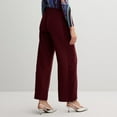 thumbnail image 2 of Women's INTEMPO™ Wide-Leg Mixed Media Pants Color: Burgundy Size: MEDIUM, 2 of 4