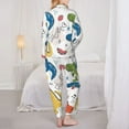thumbnail image 5 of Bingfone Womens Pajama Sets Dinosaur Print,Long Sleeve Loungewear Pajamas Set-X-Large, 5 of 9