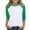Green, variant on BRGZLK Boys Girls 3/4 Sleeve T-Shirt Kids Trendy Color-Blocking Raglan Sleeves Blouse Lightweight Casual Round Neck Tops Orange 3-4 Years