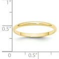 thumbnail image 3 of 10k Yellow Gold 2mm Lightweight Half Round Band Size 7, 3 of 3