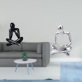 thumbnail image 2 of Figura de pensador abstracto, escultura de escritorio, adorno de arte minimalista, material de resina, diseño hueco único, adecuado para regalar,, 2 of 8