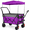 Purple, variant on Folding Wagon Cart with Canopy and Push-Pull Handle, 300l Extra Large Capacity Heavy Duty Utility Cart, 480lbs Load,7''x4' All-Terrain Wheels with Brakes for Camping,, Garden and Groceries, Blue