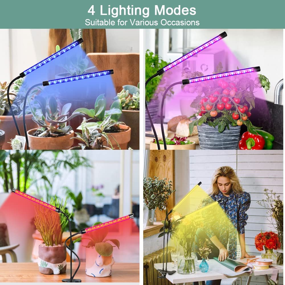 Lampe Horticole LED à Spectre Complet Pour Plantes D'intérieur - 238 LED, Télécommande, Minuterie 4/8/12h, 10 Niveaux De Luminosité - 5