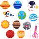 thumbnail image 1 of 11 Uds. Kit De Manualidades De Costura Espacial Para Niños, Kit De Manualidades Con Sistema De Costura Espacial Diy, Tema Del Planeta Para Niñas Y Niños, Juego De Costura Educativo Para Principiantes Muyoka Hogar, 1 of 7