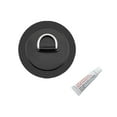 thumbnail image 4 of Inoxydable D-Pad/patch S'Adapte PVC Bateau Kayak Canoë W/colle Fort Noir, 4 of 8
