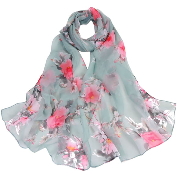 Up to 65% off Fashion Women Peach Printing Long Soft Wrap Scarf Ladies Shawl Scarves Fashionable Scarf on Clearance