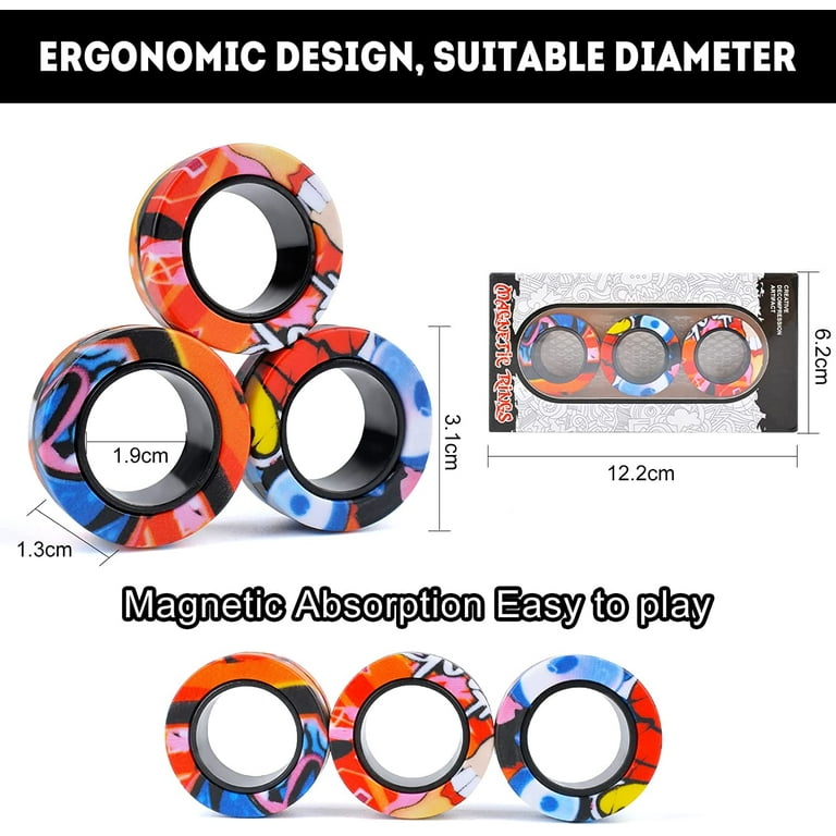 Magnetic rings fidget toys online