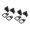 4 pack, variant on 2/4 Pcs UTV Gear Securing Mount Points, ATV Tie Down D-Loop Hardware with Adjustable Placement for Utility Transport Tasks