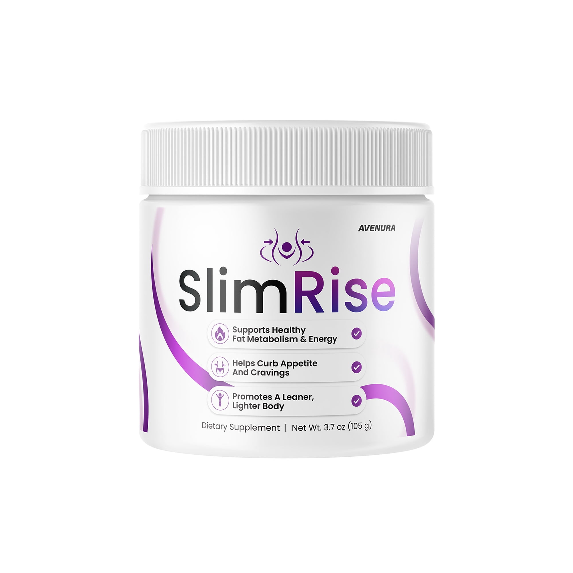 Slim Rise Supplement Powder Natural Ingredients to Support Energy, Healthy Weight, 1 Pack