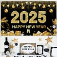 thumbnail image 3 of Banner de Feliz Año Nuevo, Banner de Fondo de Feliz Año Nuevo de Colores Brillantes para Decoración de Fiesta de Nochevieja 2025, Banner de Fiesta de Feliz Año Nuevo, 3 of 5