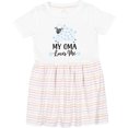 thumbnail image 3 of Inktastic My Oma Loves Me Baby Lamb Girls Toddler Dress, 3 of 5