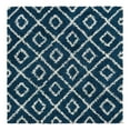 thumbnail image 3 of Unique Loom Trellis Shag Collection Area Rug - Ruth (6' Square Navy Blue/Ivory), 3 of 10
