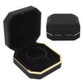 thumbnail image 4 of Bracelet Box, Protection Flocking Inner Elegant Jewelry Box  For Wedding For Friends Black, 4 of 8