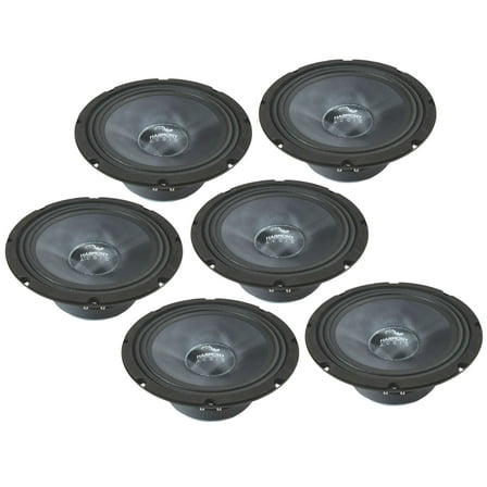 Harmony Audio HA-CMB8 Car Stereo Cabron Midbass Midrange 8" Speakers - 3 Pairs