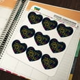 thumbnail image 5 of Happy New Year Heart Shaped Planner Calendar Scrapbook Craft Stickers, 5 of 7