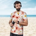 thumbnail image 4 of Wukai Daisy and Ladybug Print Men's Short-Sleeved Mesh T-Shirt,Quick-Dry Short Sleeve Workout T-Shirt-X-Small, 4 of 8