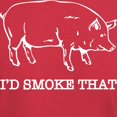 thumbnail image 3 of CafePress - I'd Smoke That Funny Pig T Shirt - Men's Classic Graphic Cotton T-Shirt, 3 of 4