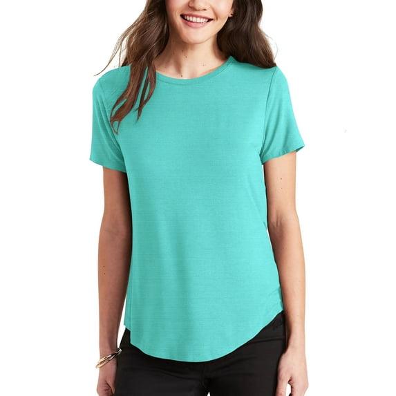Hat and Beyond Women's Rounded Hemline Exercise Top Tunic Athleisure Yoga T Shirt